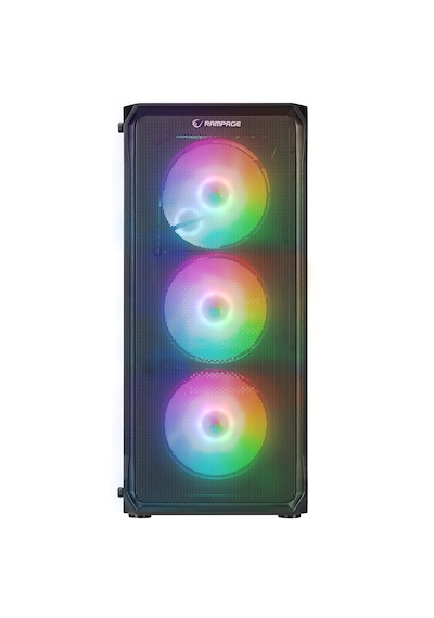 Rampage Compact 4x120mm Rgb Fan 750w Power Oyuncu Bilgisayar Kasası