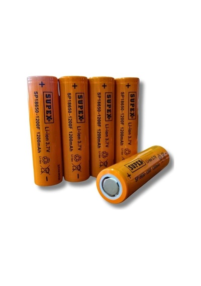 Belirtilmemiş Sp-18650-1200f 3.7v 1200mah Li-ıon Pil Başlıksız 5'li