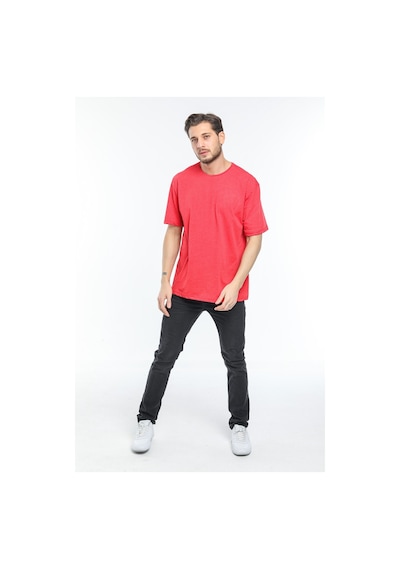 Erkek Bisiklet Yaka Oversize Fit Tişort Spr21y30 001