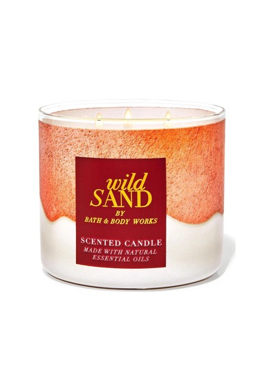 Bath & Body Works Wild Sand Büyük Mum 411 G Çok Renkli