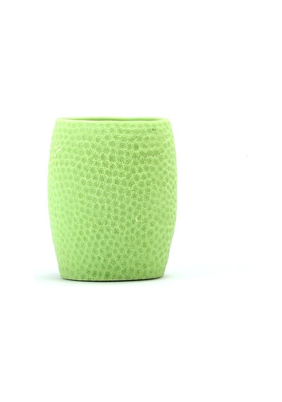 DİŞ FIRÇALIK,MACUNLUK YEŞİL PETEK DESENLİ POLİRESİN 8X8X10CM 400M Diğer