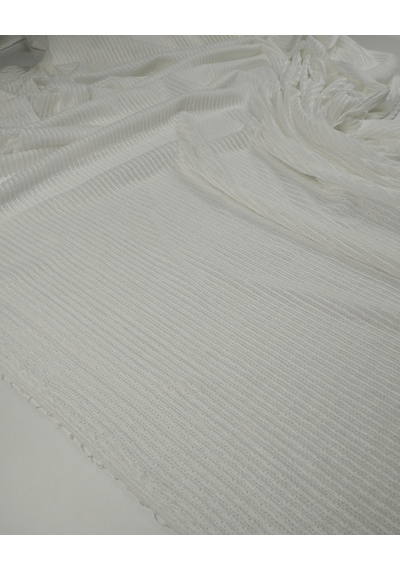 Beyaz Renkte Örme Kumaş 160x300cm-11197