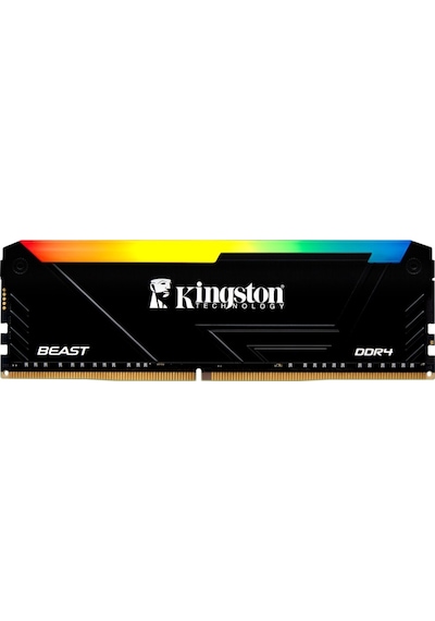 Kıngston Beast, Kf436c18bb2a/16tr, 16gb, 3600mhz, Ddr4, Cl18, Rgb, Desktop Gaming Ram Soğutuculu
