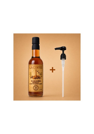 La Coffee Karamel Aromalı Kahve Ve Kokteyl Şurubu 750 Ml - %100 Pancar Şekerli Diğer