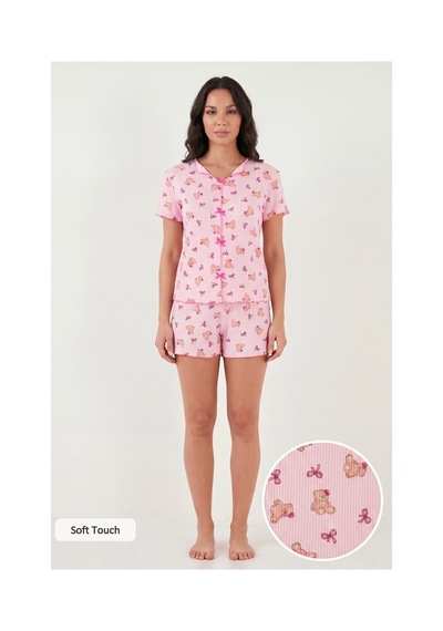 Lela Bayan Pijama Takımı 65770837 Pembe