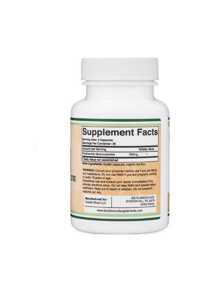 Double Wood Nmn Nicotinamide Mononucleotide Nmn 250mg 60 C...