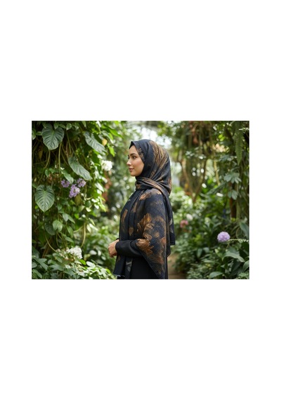 Müslüm, Floral Yaprak Desenli Bürümcük Şal Zarif, Kaymaz, Terletmez Ve Rahat Kullanım 75 X 200 Cm Çok Renkli