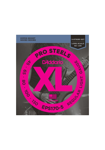 Daddarıo Eps170-5 Bas Gitar Tel Seti, 5 Telli, Xl, 45-130, Long Scal