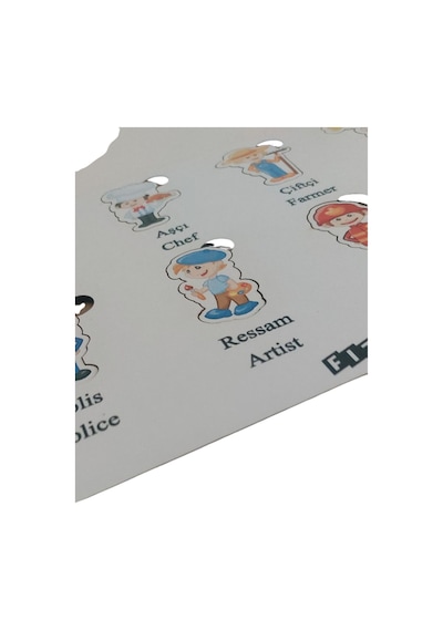 Meslekler Bul Tak Eğitici Öğretici Puzzle & Yapboz Bebek Çocuk Oyuncak