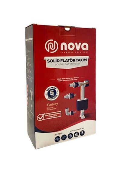 Nova 4726 Solid Flatör Takımı Beyaz - Mavi