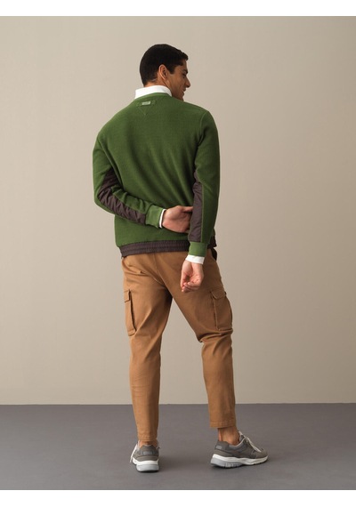 Xint Yeşil Regular Fit Bisiklet Yaka Polar Sweatshirt 300279
