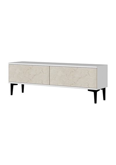 Tsa1299bt Aplos Tv Stand, Tv Sehpası Beyaz-traverten 120cm
