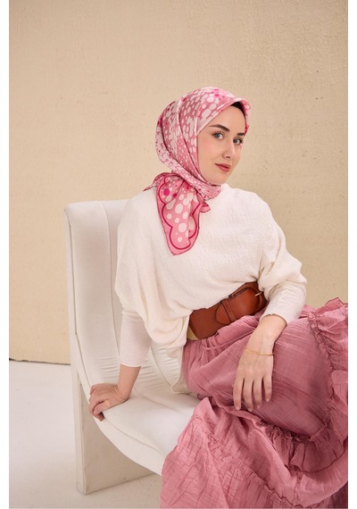 Silk Home Twill İpek Eşarp 11515-13 Pembe
