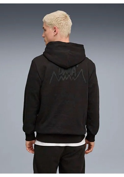 Puma Teamjaws Post Game Hoodie Erkek Sweatshirt 68953601 Siyah