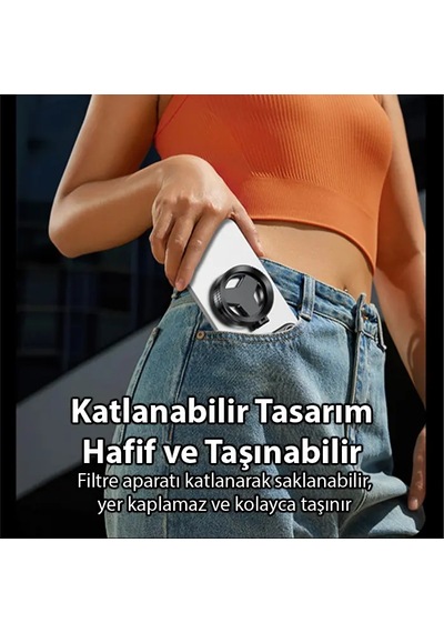 Ally Magsafe Uyumlu Manyetik 52mm Cpl Polarize Telefon Kamera Lens Filtresi Yansıma Önleyici - 5775 Renk: Siyah