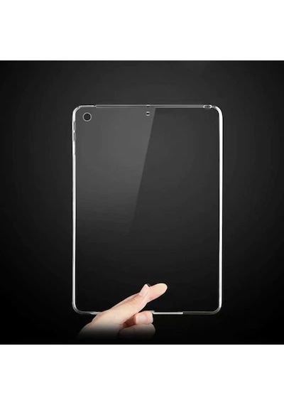 Apple Uyumlu iPad  10.2 8.nesil - Zore Tablet Süper Silikon Kapak-renksiz Tablet Kılıfı