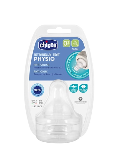 Chicco Wellbeing Silikon 2'li Biberon Emziği 0 Ay+