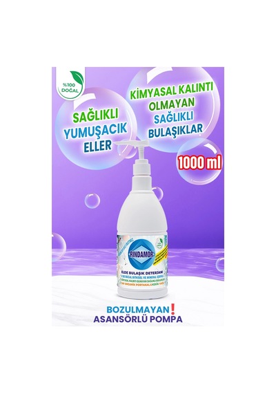 %100 Doğal Bitkisel Elde Bulaşık Ve Sıvı Jel Makine Bulaşık Deterjanı Seti