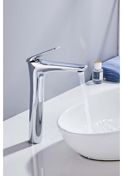 Vero Uzun Lavabo Bataryası Parlak Krom