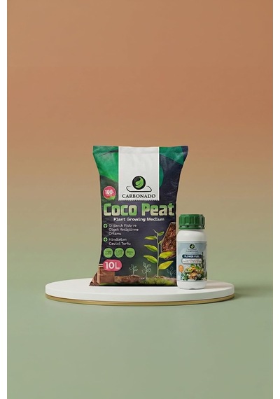 Coco Peat 10 L + Sıvı Bitki Besini 250 Ml Yetiştirme Paketi Diğer