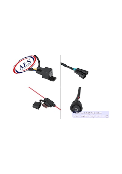 Aes Oto Koltuk Isıtma & Isıtıcı Sağ Sol 2 Koltuk Için 4 Parça