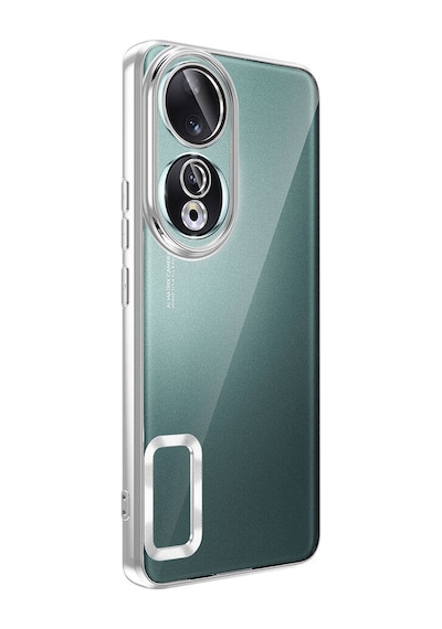 Goocamp Honor 90 Kılıf Kamera Korumalı Logo Gösteren Omega Kapak - Sierra Mavi Sierra Mavi