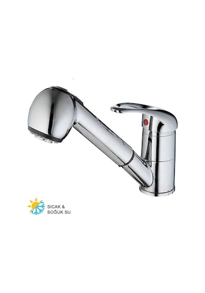 Beyazsu Mix Aç Kapa Pirinç Berber Lavabo Bataryası Pirinç