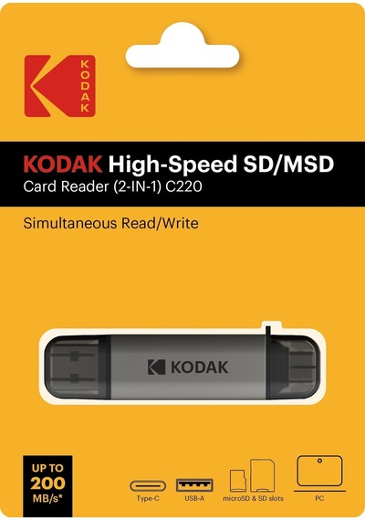 Kodak Sd Ve Micro Sd Kart Okuyucu 2-ın-1 C220