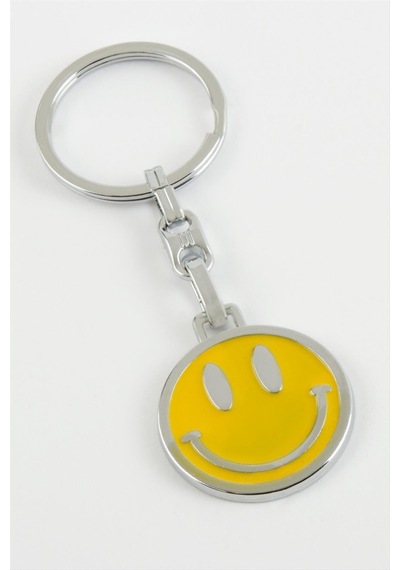 Emoji - 942 - Metal - Nazblsmm - Anahtarlık Sarı