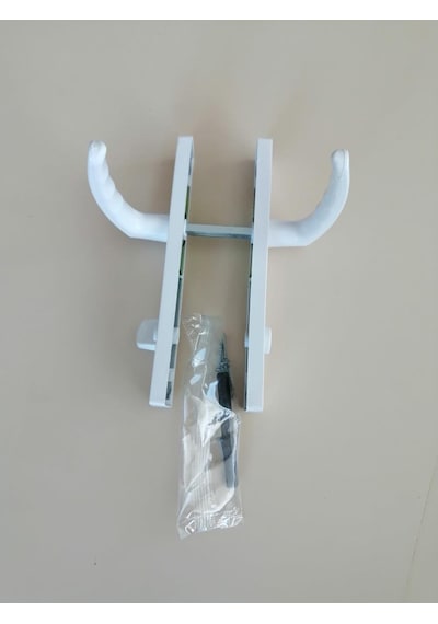 WC PVC KAPI KOLU PLASTİK BEYAZ
