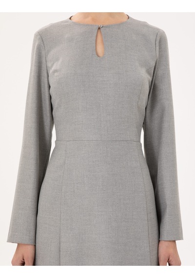 Pierre Cardin Kadın Açık Gri Elbise Dokuma 50294217-vr001 Açık Gri