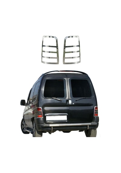 Peugeot Partner Krom Stop Çerçevesi 2prç 1996-2008 Arası P.çelik