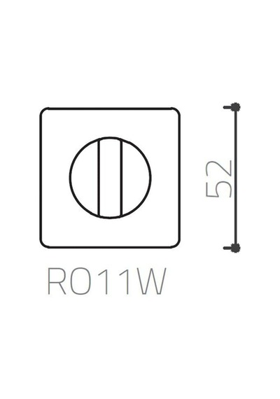 System Wc Açarlı Rozet Siyah Renk Açık Bej