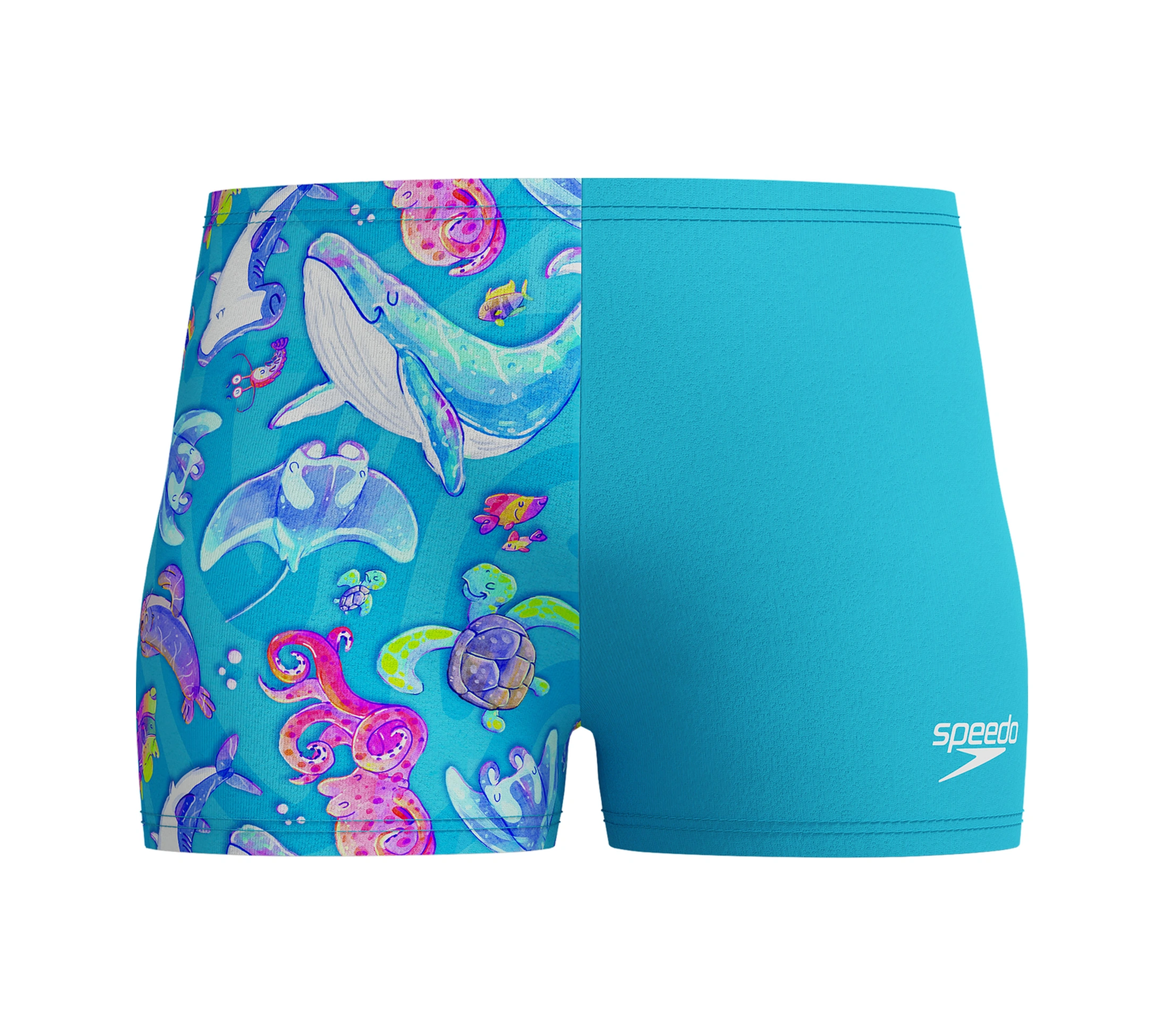 Speedo Printed Erkek Bebek Yüzücü Mayosu Mavi