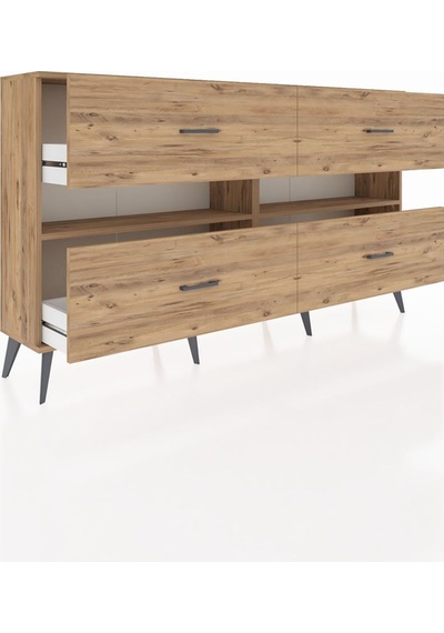 Arges Konsol 2 Raflı 4 Çekmeceli 176x30x99 Çam-çam Atlas Çam/atlas Çam - Atlas Çam Arges Konsol 2 Raflı 4 Çekmeceli 176x30x99 Çam-çam Atlas Çam/atlas Çam - Atlas Çam