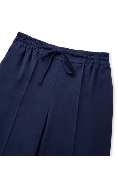 İpekyol İnce Kuşaklı Carrot Lacivert Kadın Pantolon Iw6260003196