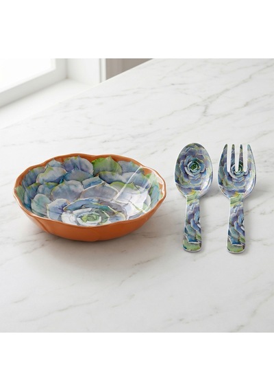Lucky Art Vivace Melamin 3 Parça Salata Servis Seti 30 Cm Dıo30028 Çok Renkli