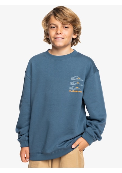 Quiksilver Eqbft03908-18314 Screen Crew Erkek Çocuk Sweatshirt Renkli Çok Renkli