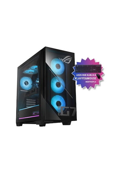 Asus ROG GM700TZ-R9800X1020 R7-9800X3D 16 GB 1 TB SSD 16 GB RX9070XT Free Dos Masaüstü Oyuncu Bilgisayarı
