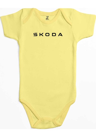 Zepplin Giyim Skoda Text Ekru Bebek Body Zıbın