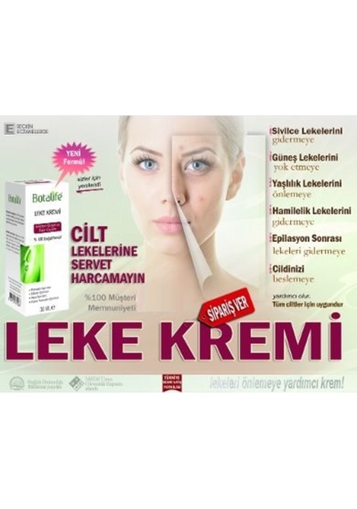 Botalife Doğal Leke Giderici Krem 30 ML