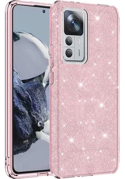 Xiaomi Mi 12t Pro Kılıf Zore Shining Silikon Pembe