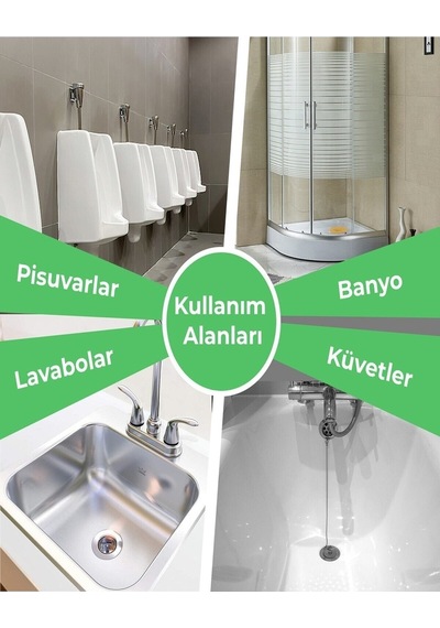 4'lü Set Pisuvar Küvet Lavabo Banyo Koku Giderici Tropikal Portakal Çiçeği Çam Ormanı Limon Kokulu