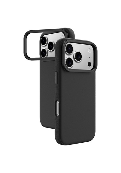 Apple Uyumlu iPhone 17 Pro Max Kılıf M-safe Şarj Özellikli Standlı Amazingthing Glamour Mag Serisi Pu Kapak Siyah Siyah