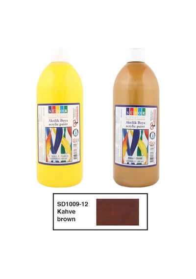 Südor Akrilik Boya 500 Ml Kahverengi Sd1009-12