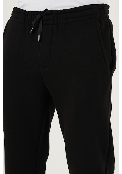 Buratti Pamuklu Regular Fit Normal Bel Şardonlu Erkek Eşofman Altı 5908040 Siyah