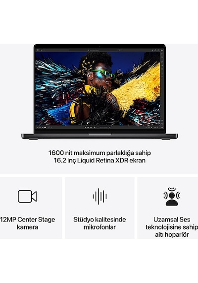 Apple MacBook Pro MX2Y3TU/A M4 Pro 48 GB 512 GB SSD 16" macOS Dizüstü Bilgisayar