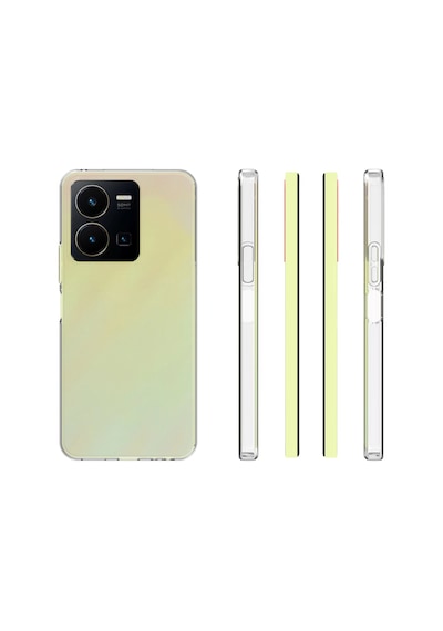 Zore Vivo Y35 Kılıf Omsy Süper Silikon Kapak - Renksiz