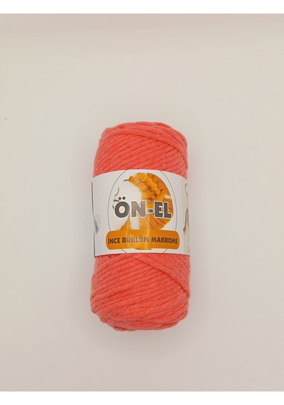 Ön-el Büklüm Taranabilir Makrome İpi - 250 Gr - Pembe