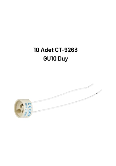 Cata Zambak Spot Set 10 Adet Ct-6646 + 10 Adet Ct-4212 Beyaz + 10 Adet Ct-9263 Duy Antrasit - Siyah